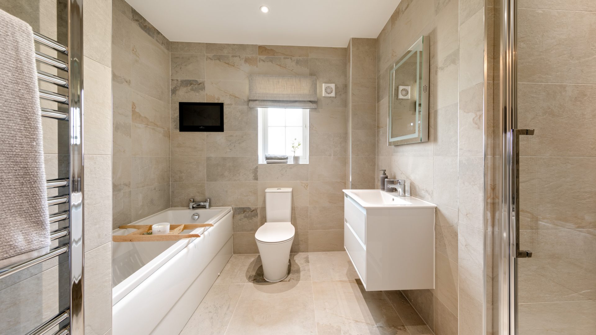 Luxury new build house bathroom