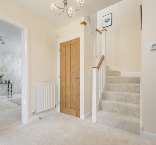 Luxury new build house hallway