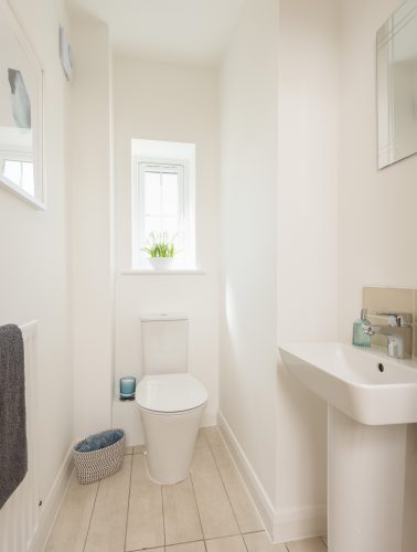 Luxury new build house bathroom