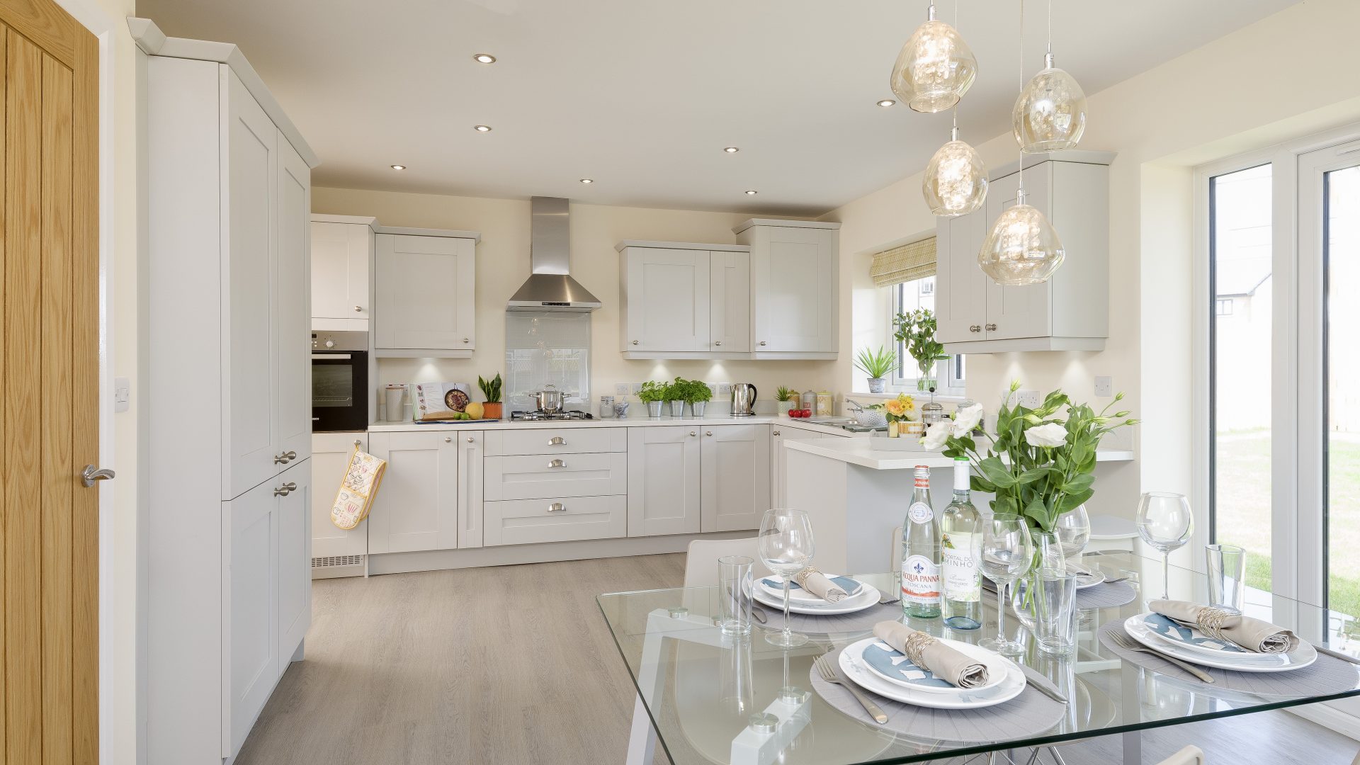 Luxury new build house dining area