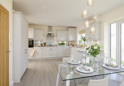 Luxury new build house dining area