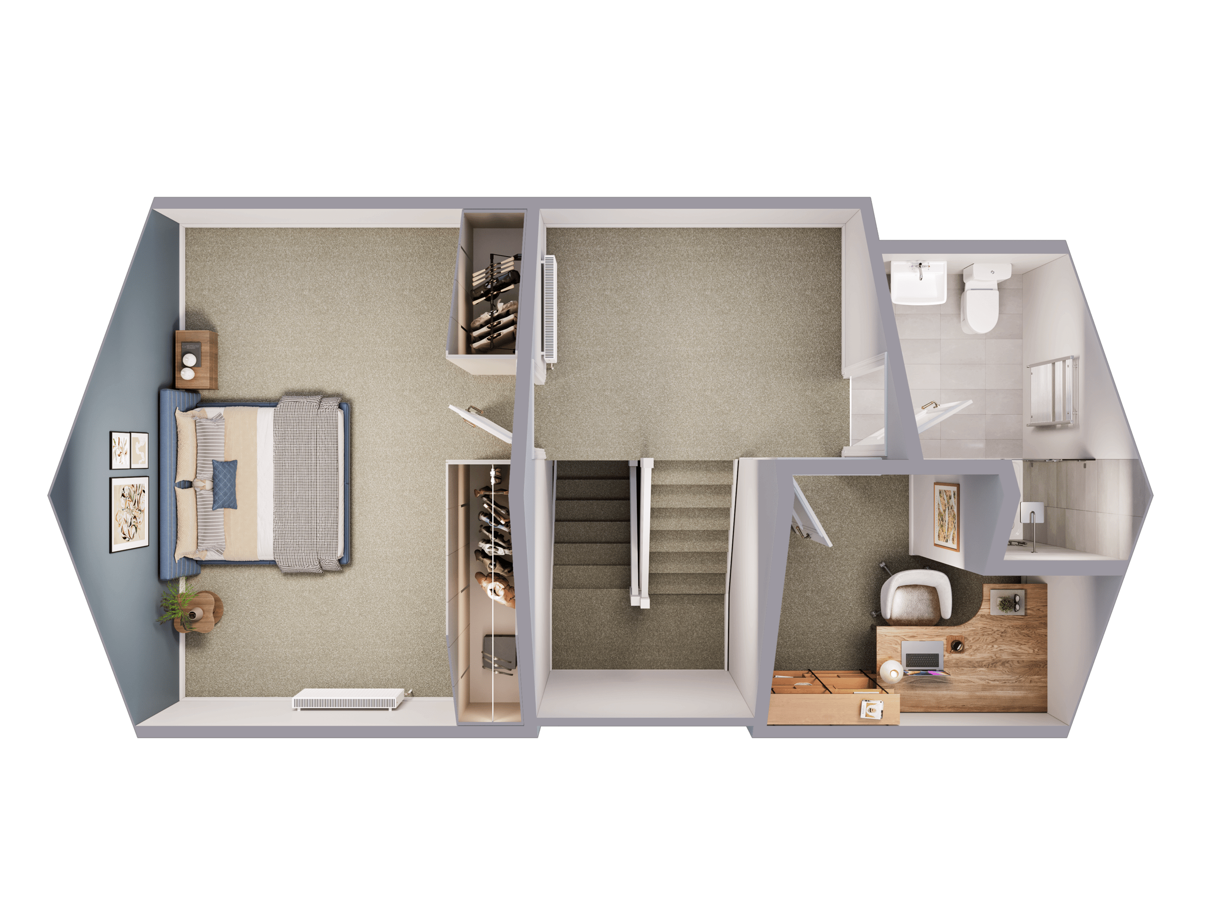SecondFloor Floorplan of The Whillan house type - Genesis Homes