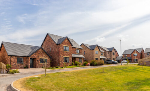 Street scene of Genesis Homes' development, Wakefield Gardens in Lazonby