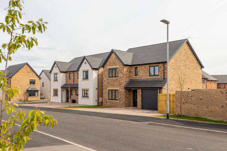 Street scene of Genesis Homes' development, Eamont Chase in Penrith