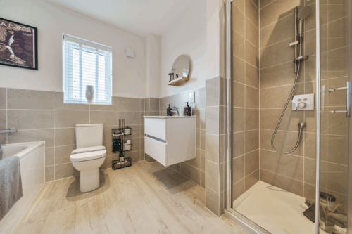 Bathroom in the Eden house type - Genesis Homes
