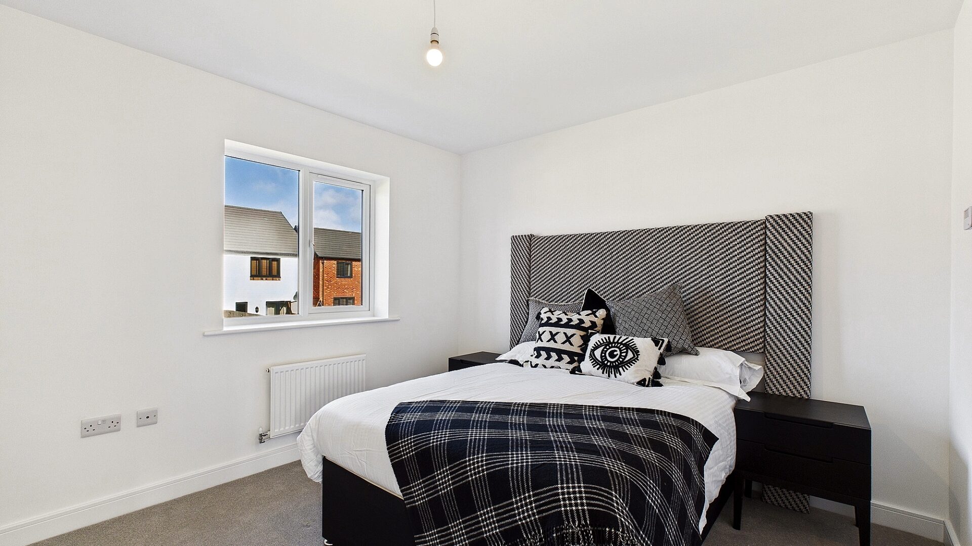 The bedroom in The Derwent house type at Farries Field, Stainburn