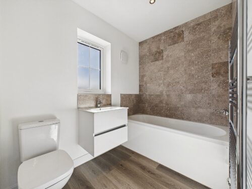 The bathroom in The Derwent house type at Farries Field, Stainburn