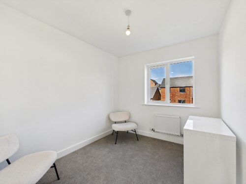 Bedroom in The Derwent house type at Farries Field, Stainburn