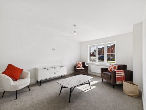 The lounge in The Derwent house type at Farries Field, Stainburn