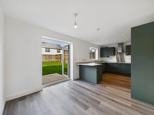 The kitchen/dining area in The Derwent house type at Farries Field, Stainburn