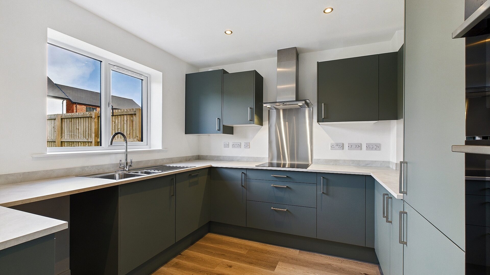 The kitchen/dining area in The Derwent house type at Farries Field, Stainburn