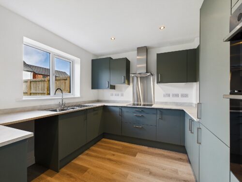 The kitchen/dining area in The Derwent house type at Farries Field, Stainburn