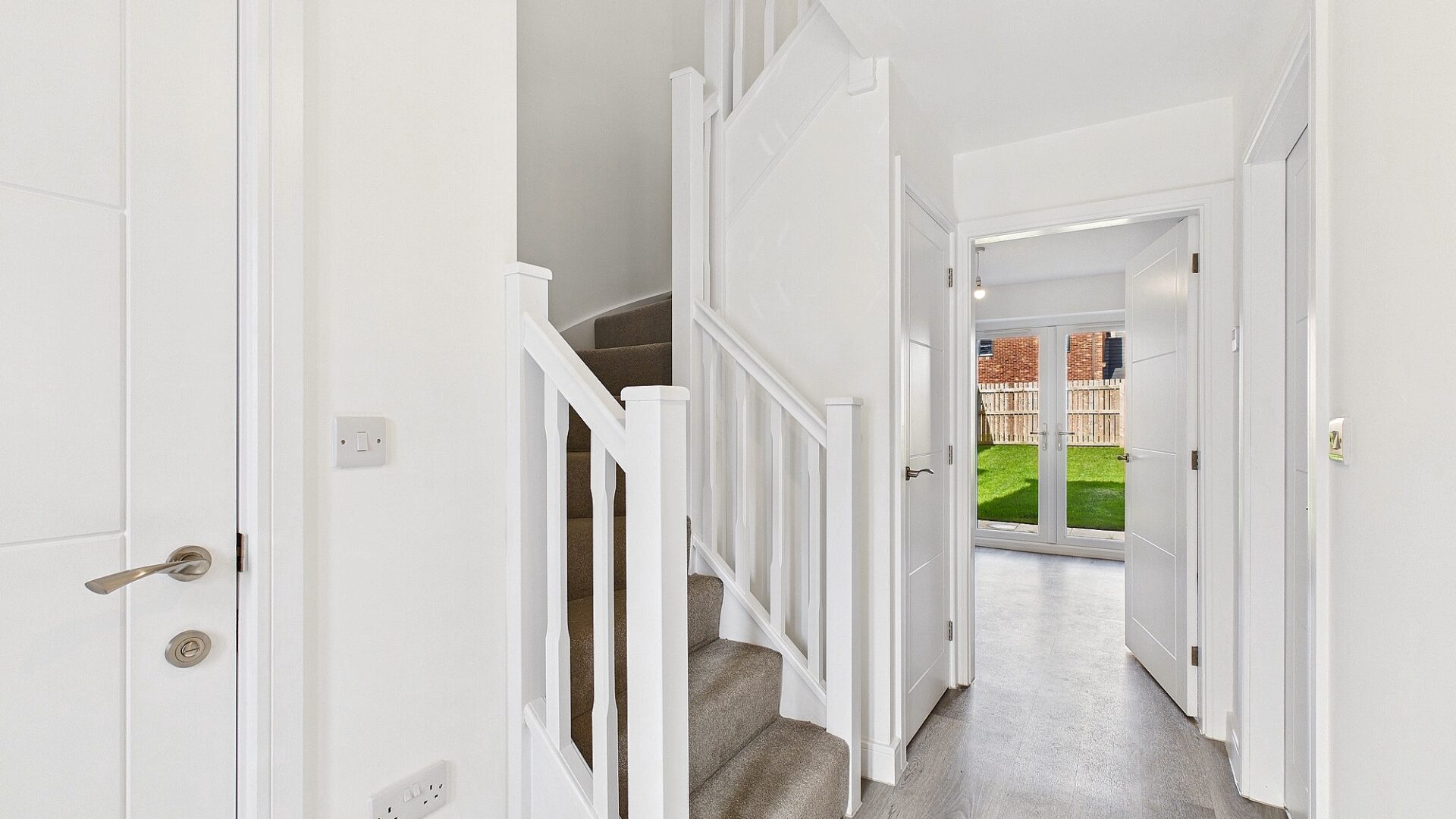 The hallway in The Derwent house type at Farries Field, Stainburn
