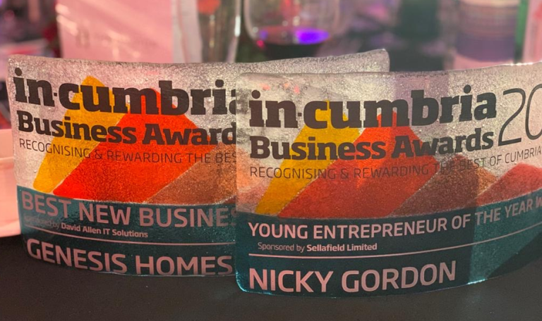 Genesis Homes scoop not one, but two awards at the 2019 In-Cumbria Business Awards