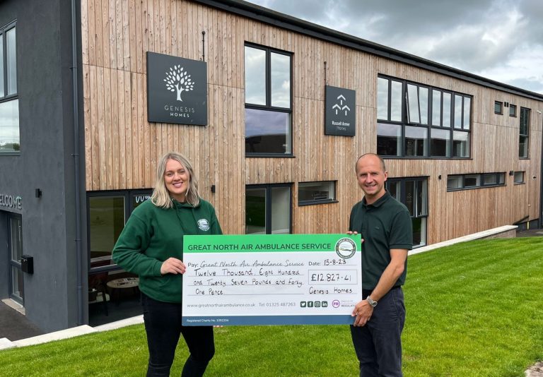 A donation of more than £12,000 for life-saving air ambulance