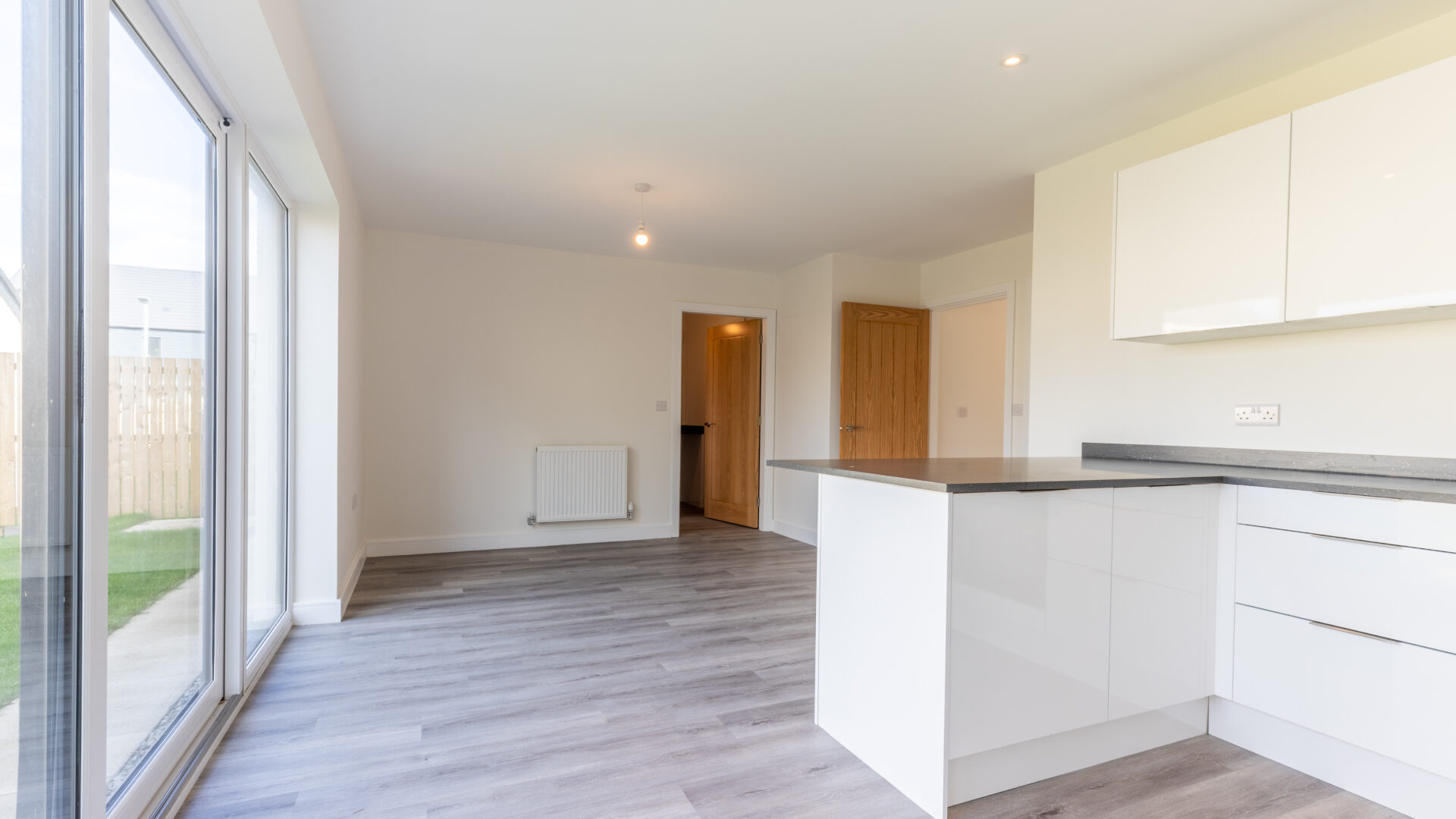 The kitchen/dining area in The Lindale, new build home at Meadow Rigg in Kendal - Genesis Homes