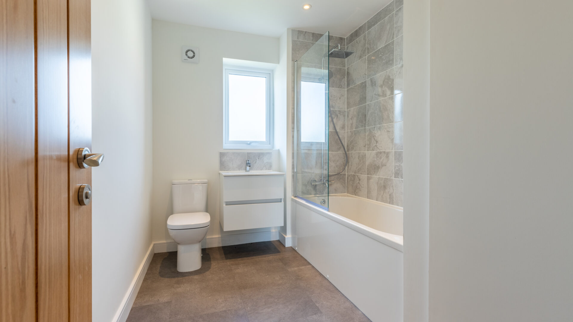 The family bathroom in The Lindale, new build home at Meadow Rigg in Kendal - Genesis Homes