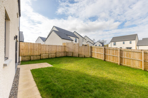 The rear garden in The Lindale, new build home at Meadow Rigg in Kendal - Genesis Homes
