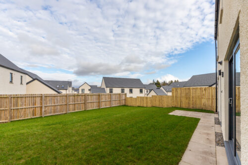 The rear garden in The Lindale, new build home at Meadow Rigg in Kendal - Genesis Homes