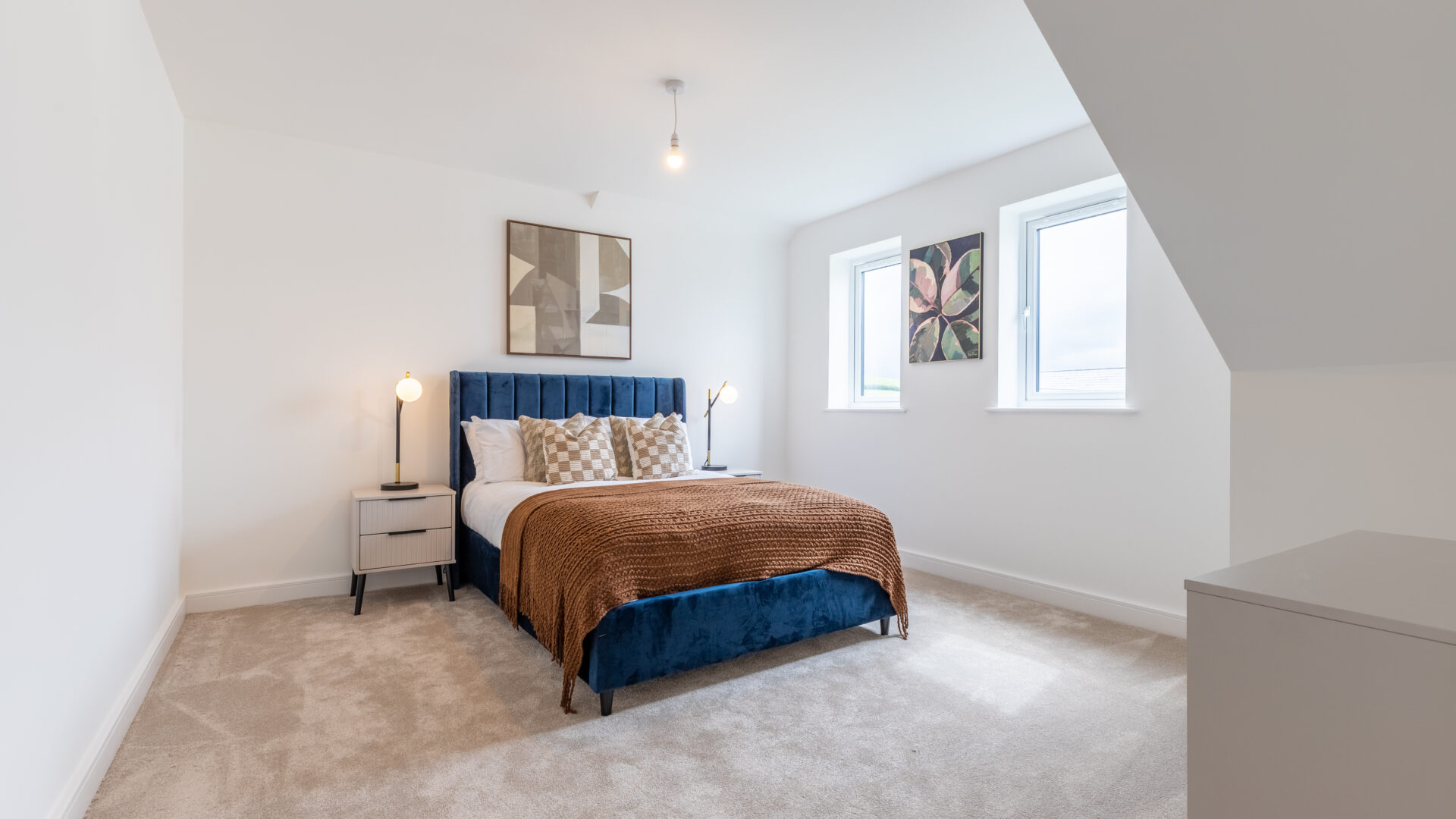 The Aspley bedroom - new build home, Russell Armer by Genesis Homes