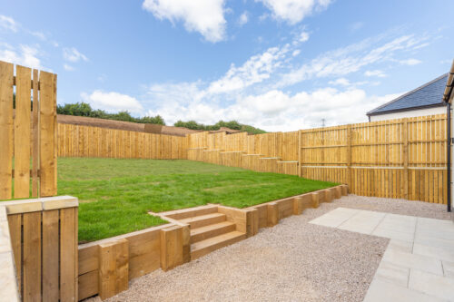 The Aspley rear garden - Russell Armer by Genesis Homes