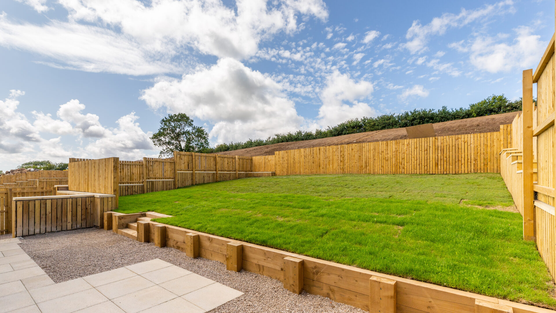 The Aspley rear garden - Russell Armer by Genesis Homes