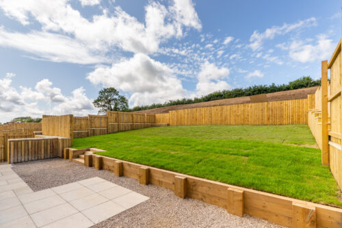 The Aspley rear garden - Russell Armer by Genesis Homes