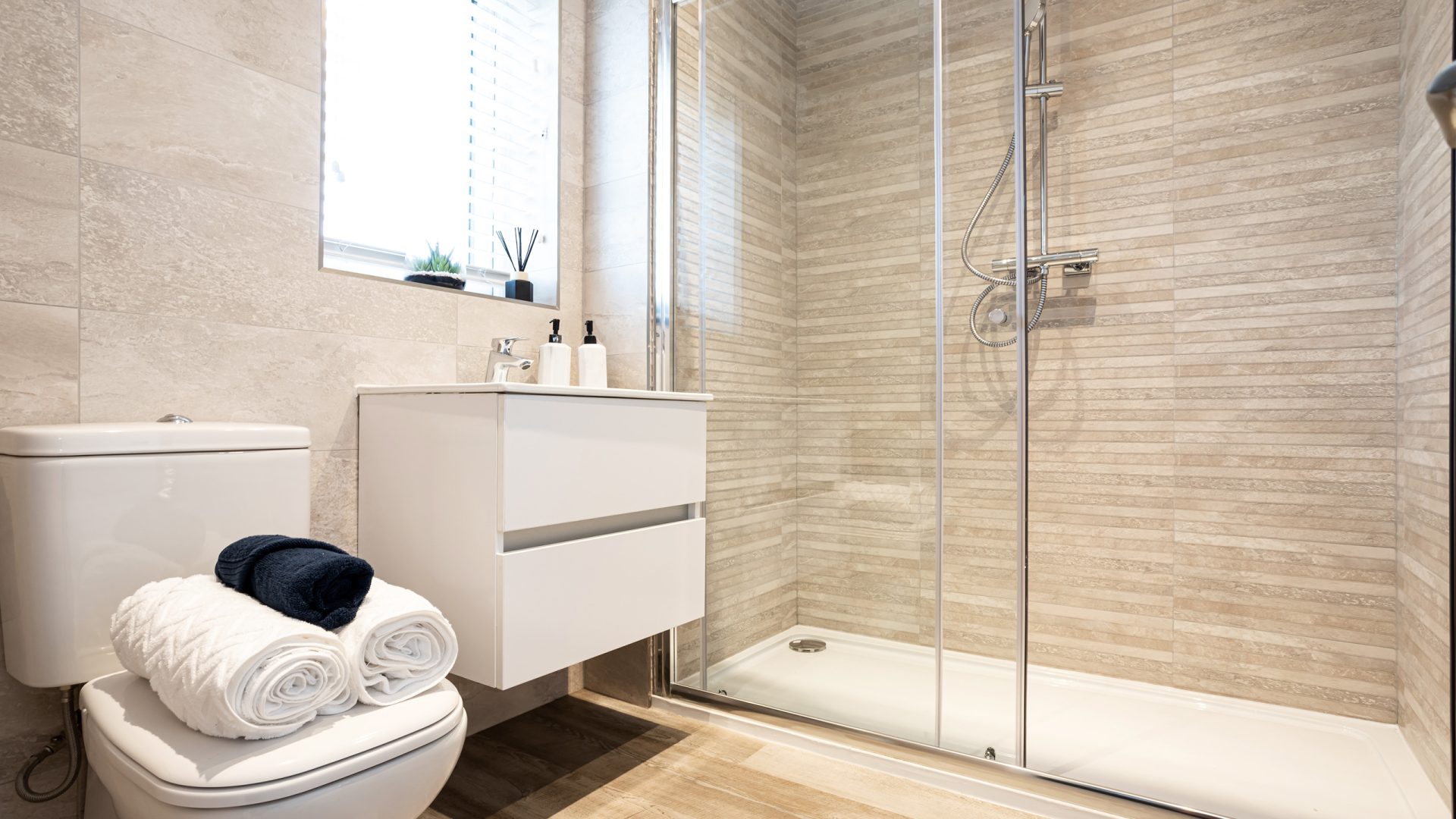 Luxury new build house bathroom