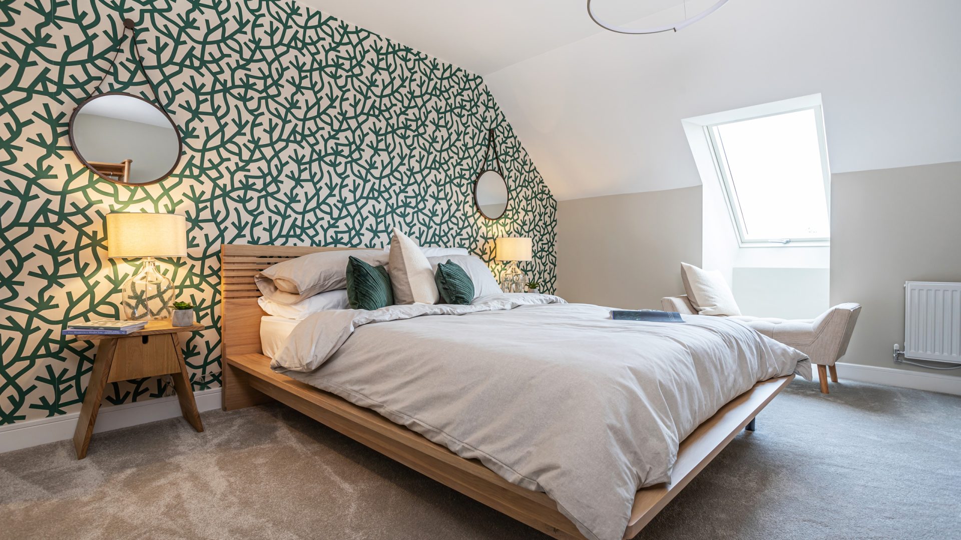 Luxurious bedroom in a Genesis Homes new build house