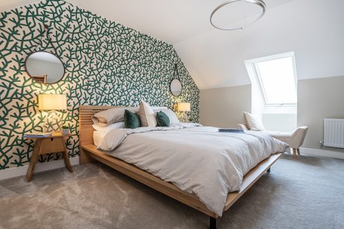 Luxurious bedroom in a Genesis Homes new build house