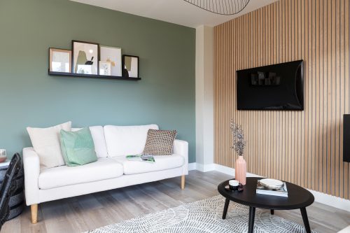 Living area in the kitchen of a Genesis Homes new build house