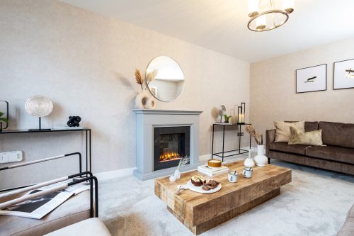 A spacious lounge in a Genesis home