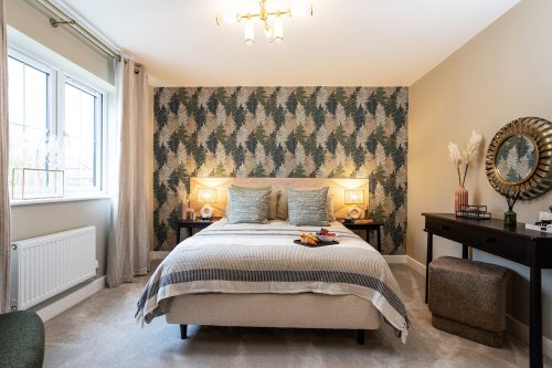 Generous bedroom in a Genesis Homes new build house