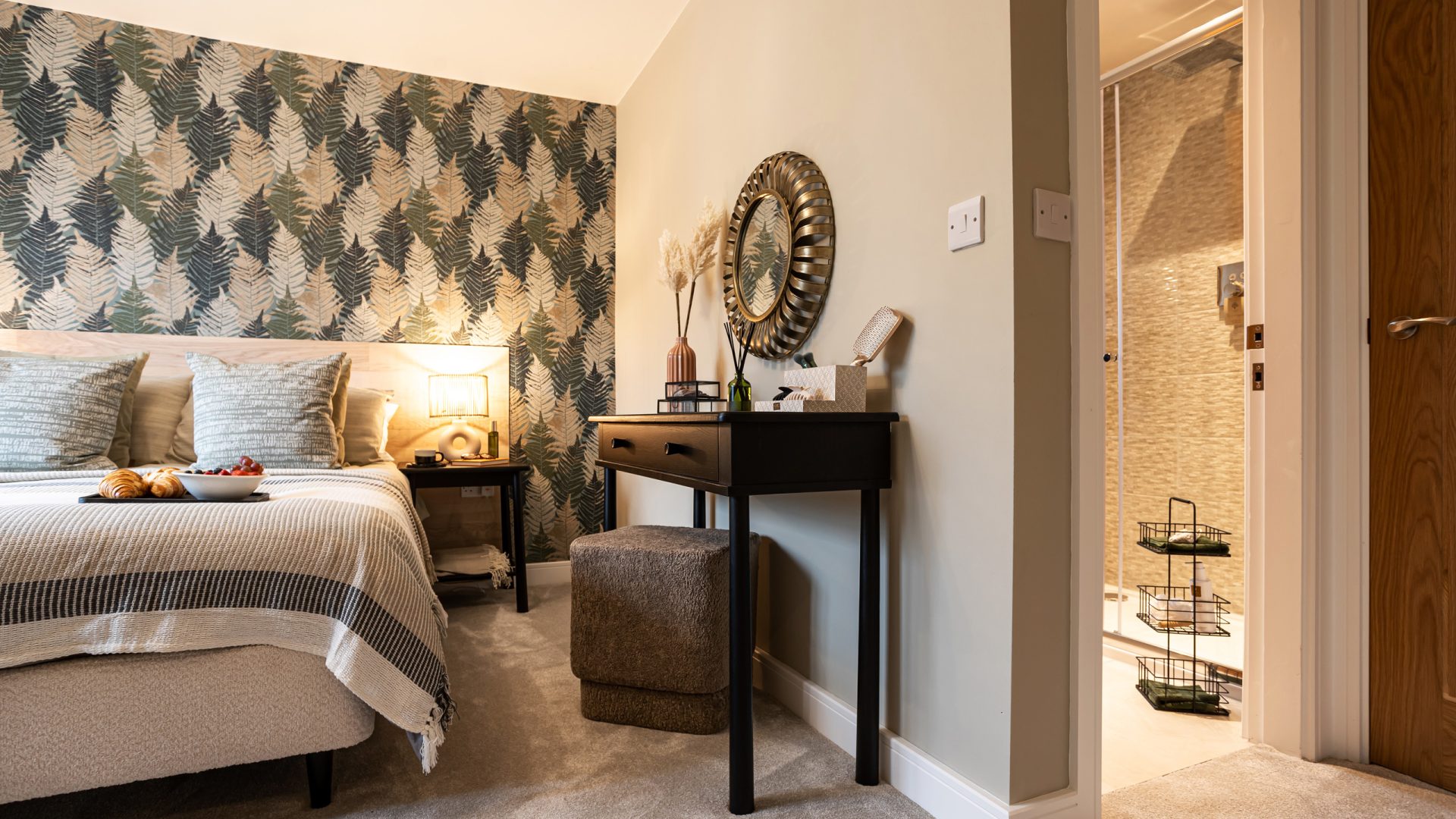 Spacious bedroom with en-suite in a Genesis Homes new build property
