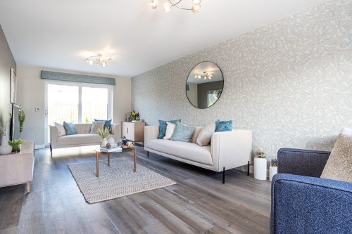 Spacious lounge in a Genesis home