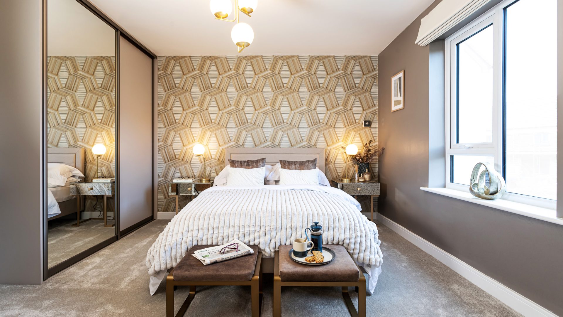 Luxury new build house bedroom