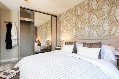 Spacious bedroom in a Genesis Homes new build property