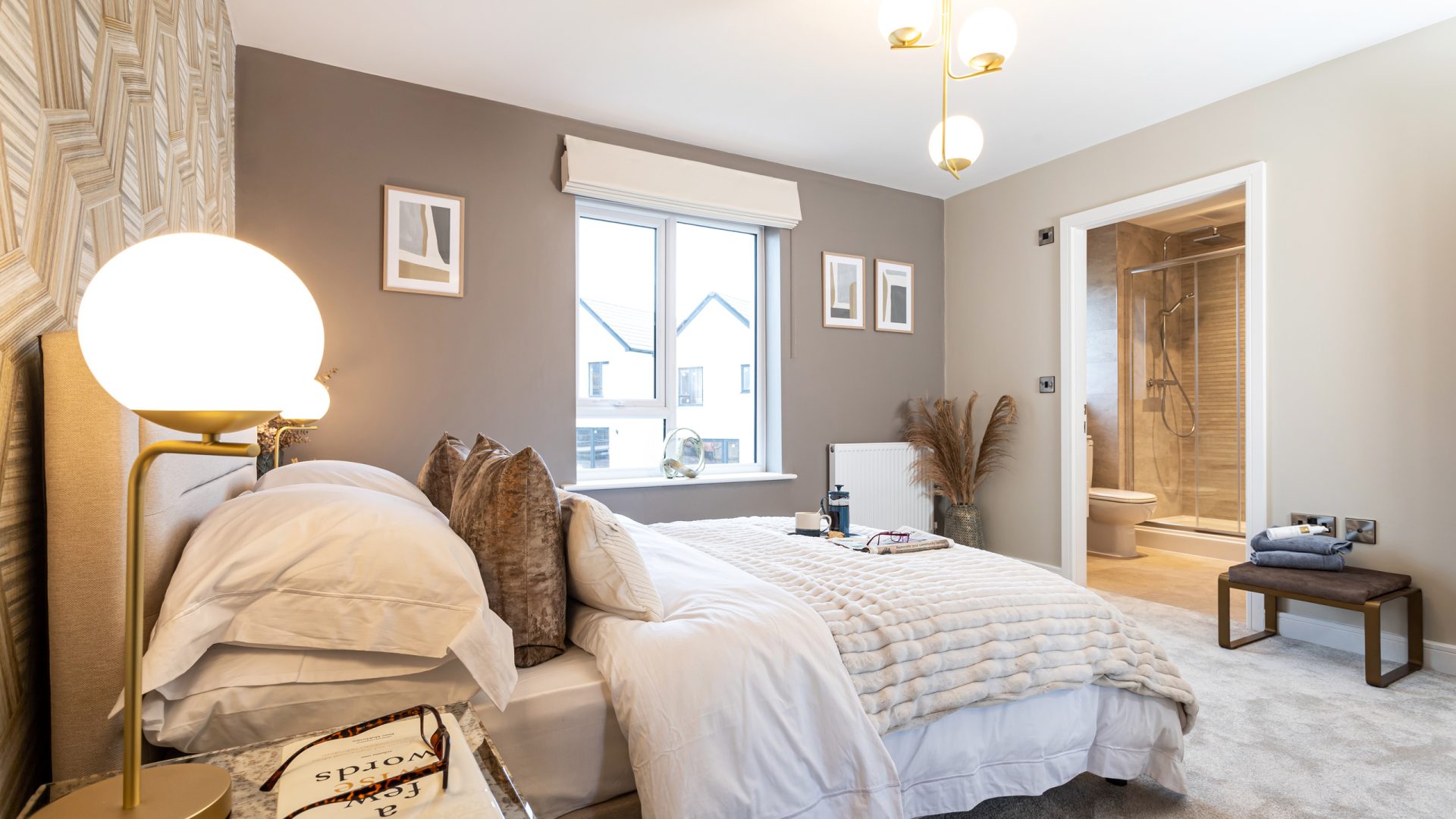 Luxury new build house bedroom