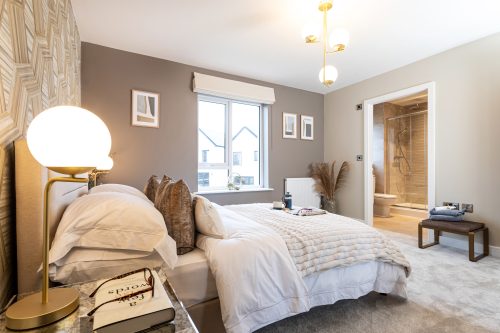 Luxury new build house bedroom