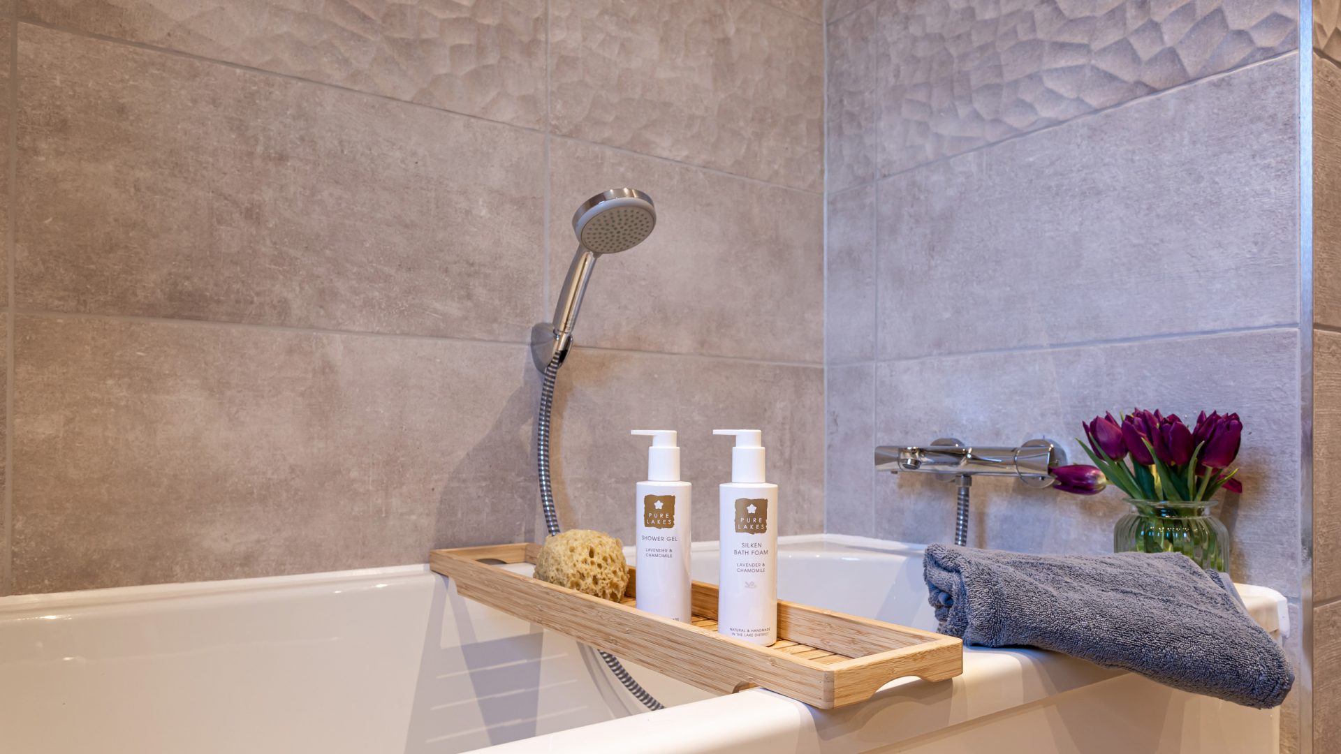 Stylish bathroom in a Genesis Homes new build property