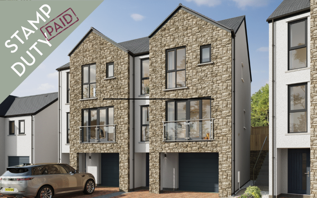 The Millfield external CGI image with Stamp Duty Paid sticker