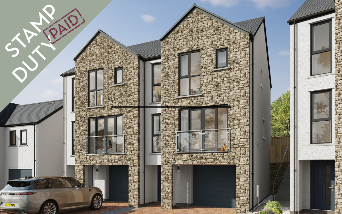 The Millfield external CGI image with Stamp Duty Paid sticker