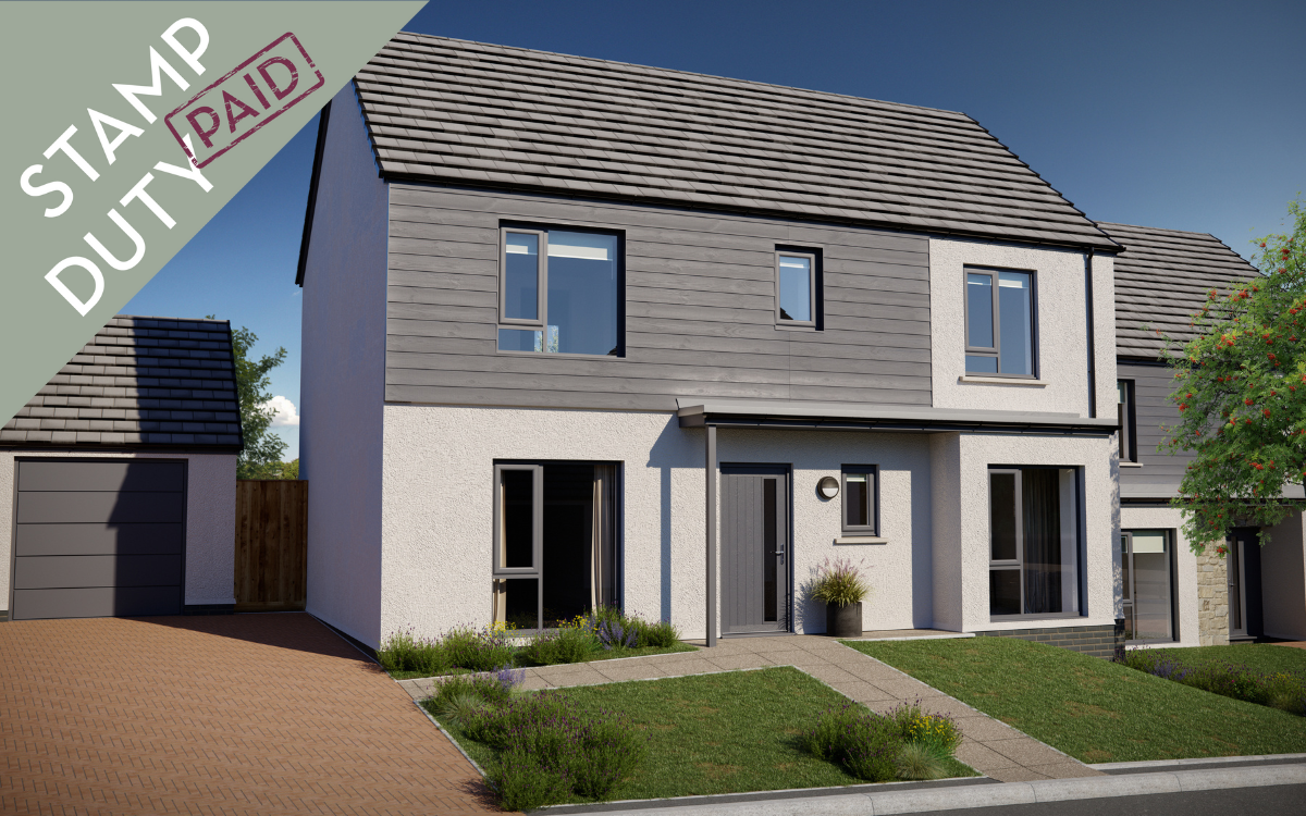 The Sedgwick B external CGI image with Stamp Duty Paid sticker