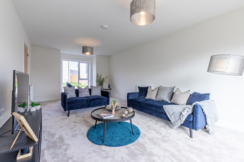 The lounge in The 3-bedroom Sedgwick at Meadow Rigg in Kendal - Genesis Homes