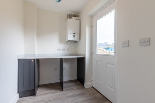 The utility room in the 3-bedroom Sedgwick at Meadow Rigg in Kendal - Genesis Homes