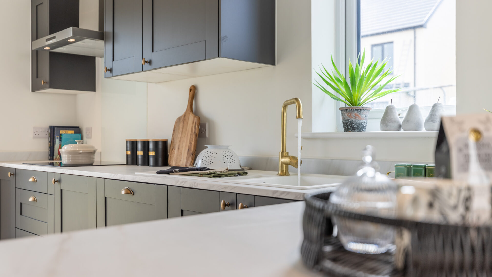 The open plan kitchen/dining area in the 3-bedroom Sedgwick at Meadow Rigg in Kendal - Genesis Homes