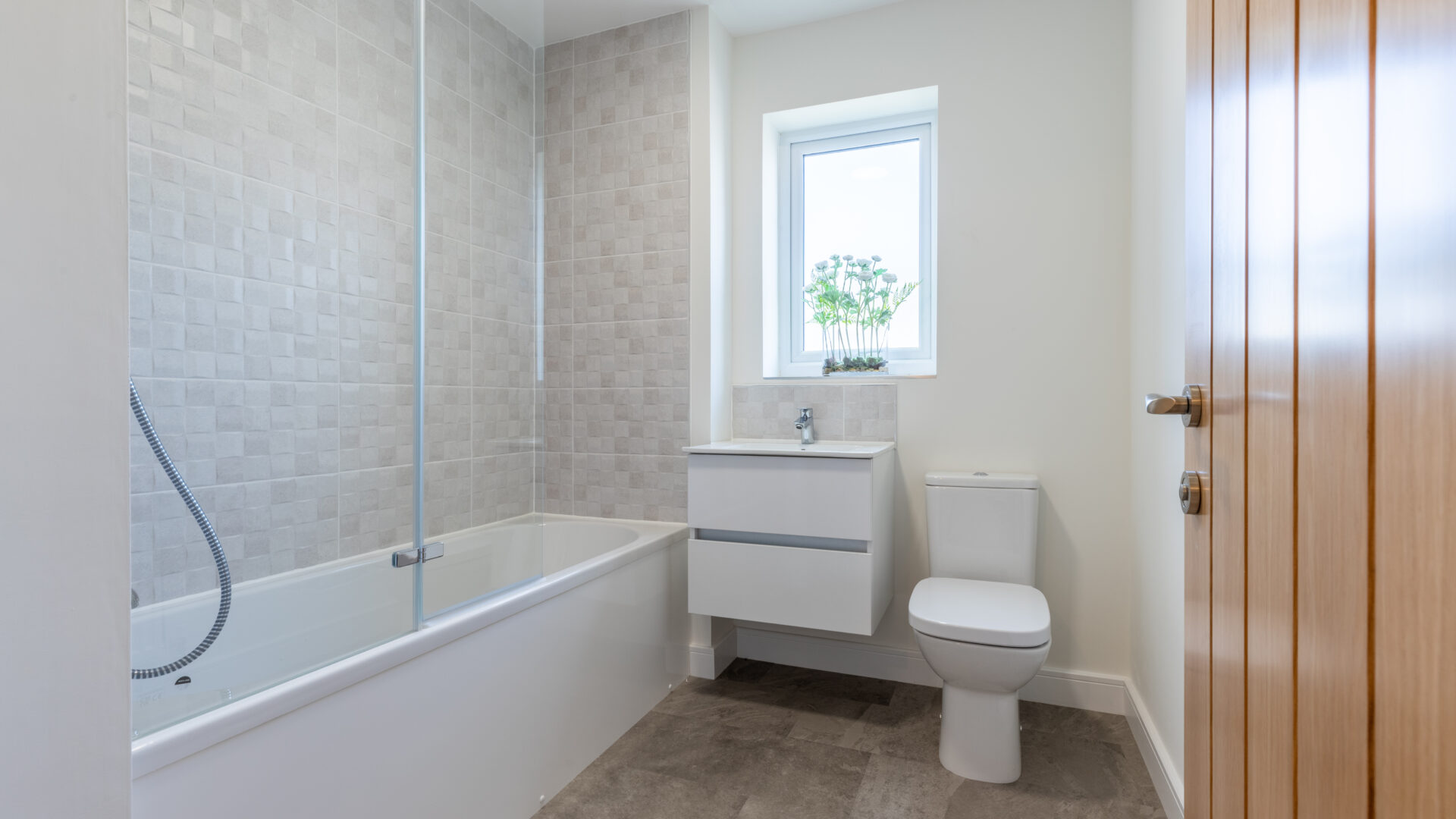 The family bathroom in the 3-bedroom Sedgwick at Meadow Rigg in Kendal - Genesis Homes