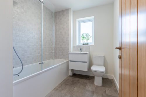 The family bathroom in the 3-bedroom Sedgwick at Meadow Rigg in Kendal - Genesis Homes