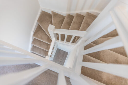 The staircase in the 3-bedroom Sedgwick at Meadow Rigg in Kendal - Genesis Homes