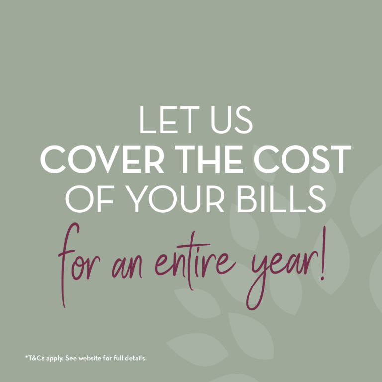 Let us cover the cost of your bills for an entire year!